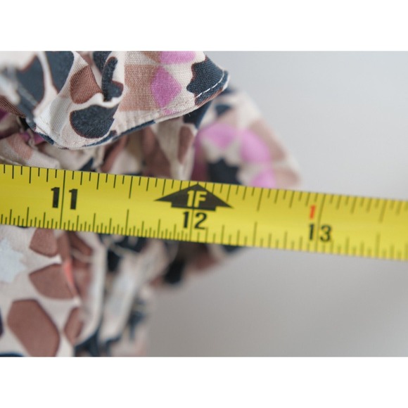 Kate Spade New York NWT Women's 6 Floral Mosaic Poplin Pink Brown Pattern Dress - Picture 4 of 9